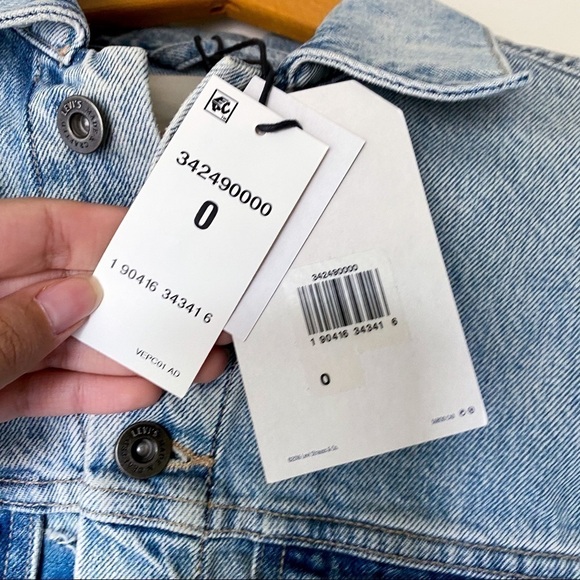 Levi’s BF Patched Trucker Jacket XS - Picture 5 of 9